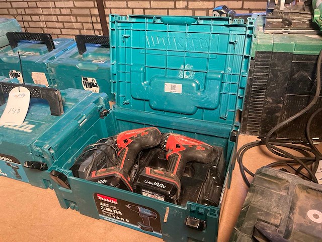 Maktec mt070 accu boormachine (2x) - afbeelding 1 van  3