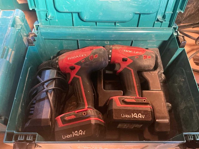 Maktec mt070 accu boormachine (2x) - afbeelding 2 van  3