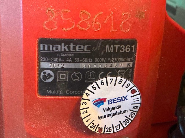 Maktec mt361 bovenfrees - afbeelding 4 van  4