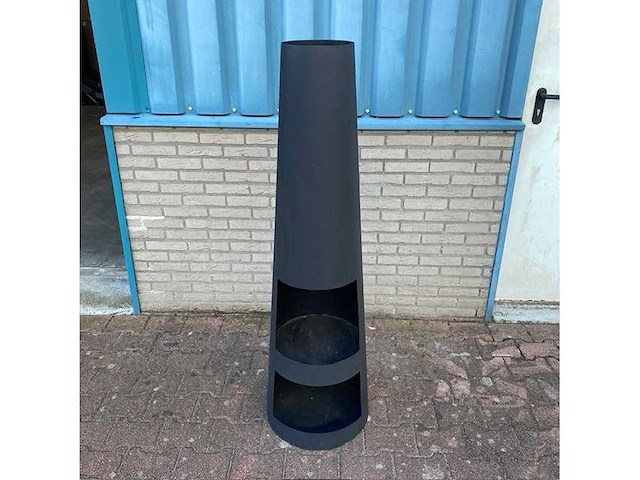 Malaga - tuinhaard xl rond zwart 42x145cm - afbeelding 4 van  6