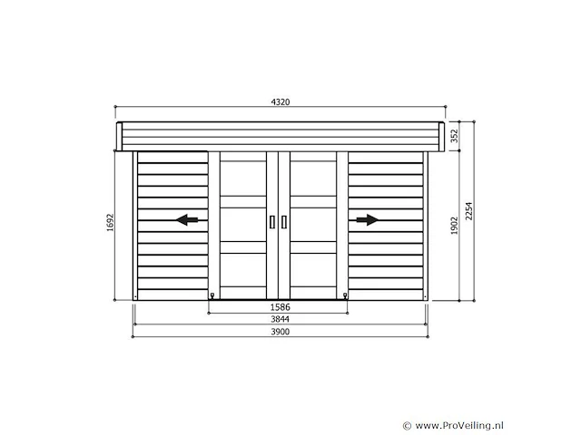 Malmo tuinhuis - afbeelding 2 van  3