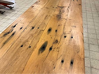 Mammoettafels eikenhouten restauranttafel - afbeelding 4 van  13