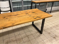 Mammoettafels eikenhouten restauranttafel - afbeelding 8 van  13