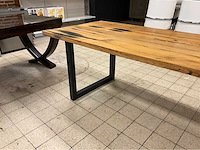 Mammoettafels eikenhouten restauranttafel - afbeelding 9 van  13