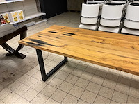 Mammoettafels eikenhouten restauranttafel - afbeelding 10 van  13