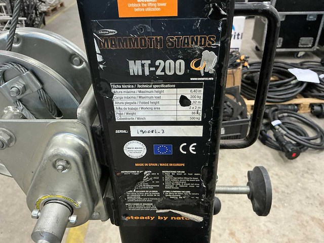 Mammoth stands mt200 materiaallift - afbeelding 5 van  5
