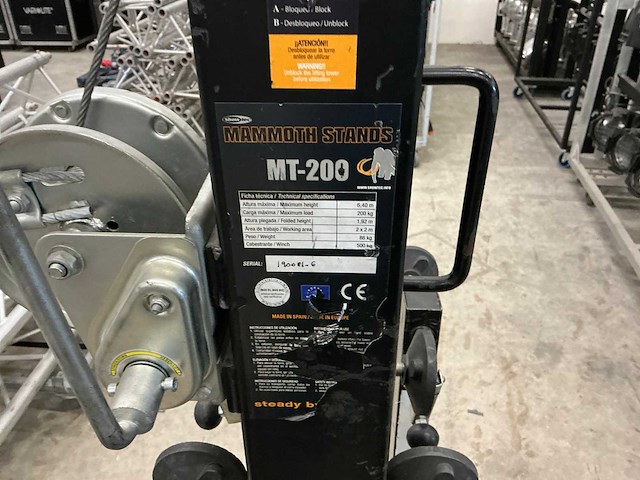 Mammoth stands mt200 materiaallift - afbeelding 6 van  7