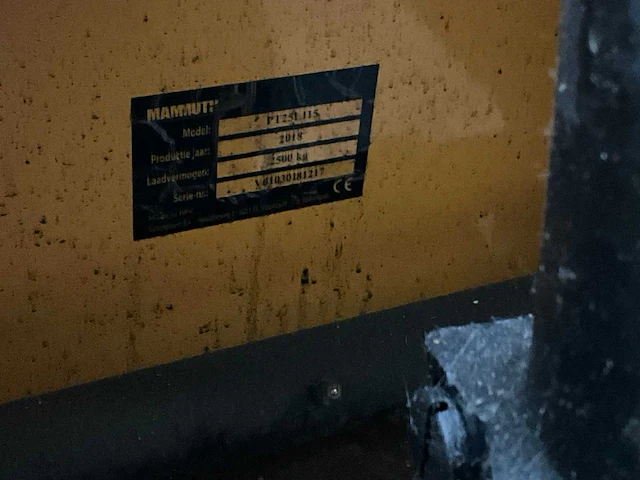 Mammuth 2500 hand hydraulische palletwagen - afbeelding 6 van  6