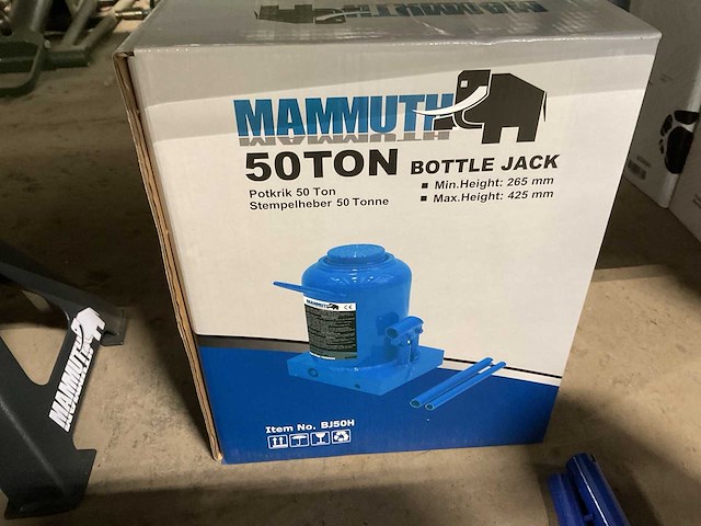 Mammuth bj50h hydraulic bottle jack - afbeelding 5 van  5