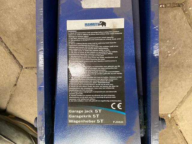 Mammuth fj05h garagekrik - afbeelding 4 van  4