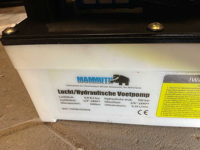 Mammuth hydraulische voetpomp - afbeelding 3 van  3