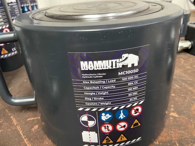 Mammuth mc10050 hydraulische hefcilinder - afbeelding 2 van  2
