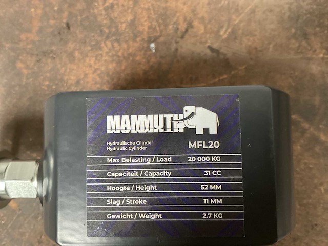Mammuth mfl20 hydraulische cilinder - afbeelding 2 van  2