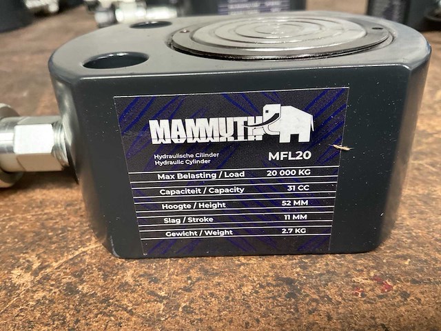 Mammuth mfl20 hydraulische hefcilinder - afbeelding 2 van  2