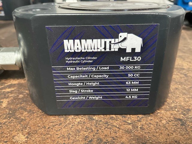 Mammuth mfl30 hydraulische hefcilinder - afbeelding 2 van  2