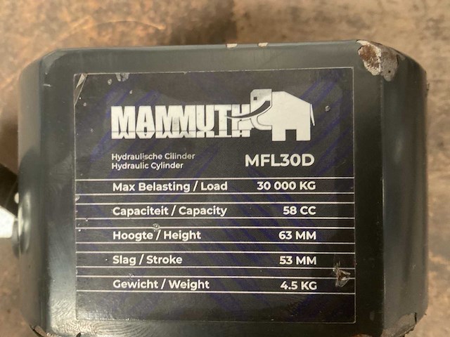 Mammuth mfl30d hydraulische cilinder - afbeelding 2 van  2
