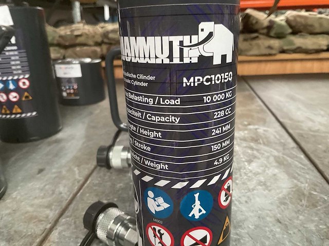 Mammuth mpc10150 hydraulische hefcilinder - afbeelding 2 van  2