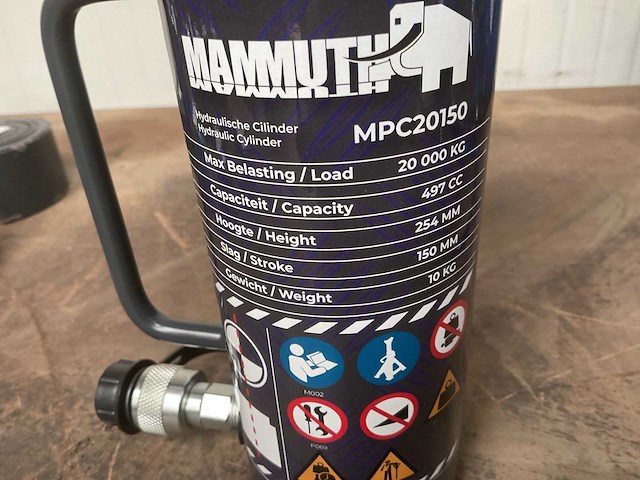 Mammuth mpc20150 hydraulische cilinder - afbeelding 2 van  2