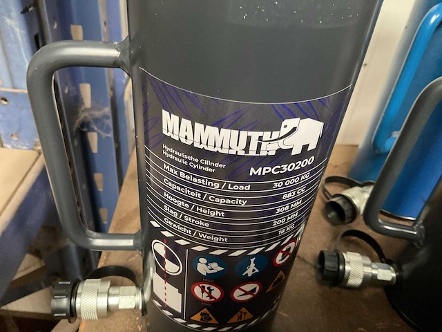 Mammuth mpc30200 hydraulische hefcilinder - afbeelding 2 van  2