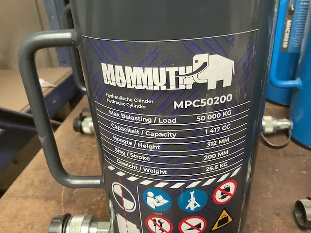 Mammuth mpc50200 hydraulische cilinder - afbeelding 2 van  2