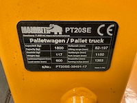 Mammuth pt20se elektrische palletwagen - afbeelding 5 van  5