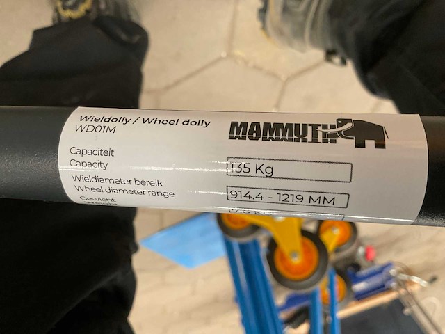 Mammuth wd01m wieldolly - afbeelding 4 van  4