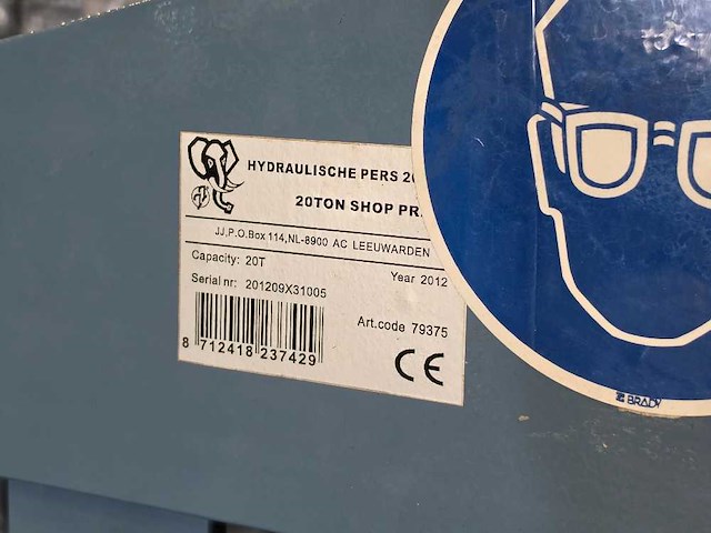 Mamoet - 2012 - 20t wsp - diverse persmachines - afbeelding 6 van  6