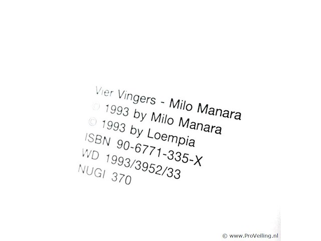 Manara vier vingers - afbeelding 3 van  4