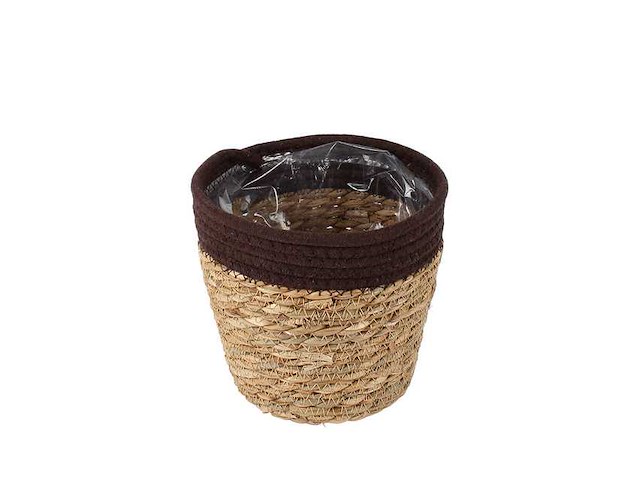 Mand saga stro ø19xh17cm bruin (967x) - afbeelding 1 van  1
