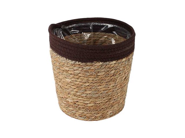 Mand saga stro ø25xh24cm bruin (758x) - afbeelding 1 van  1