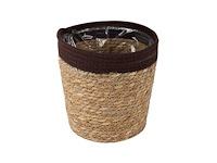 Mand saga stro ø25xh24cm bruin (758x) - afbeelding 1 van  1