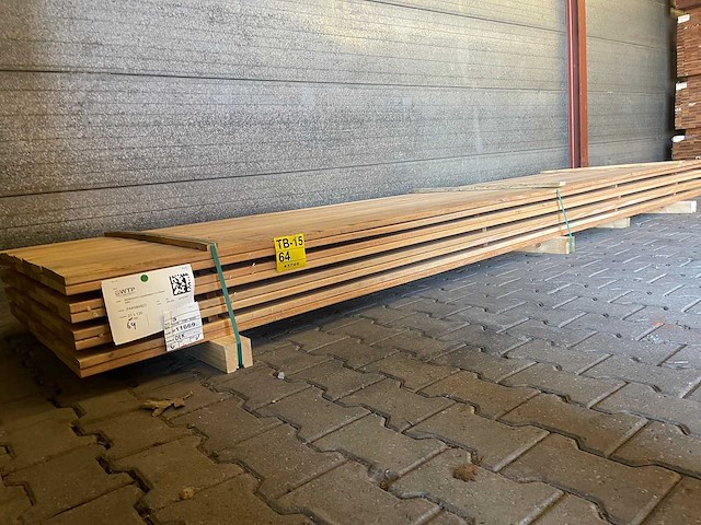 Mandioqueira vlonderplanken 4000x120x21mm (64x) - afbeelding 4 van  4