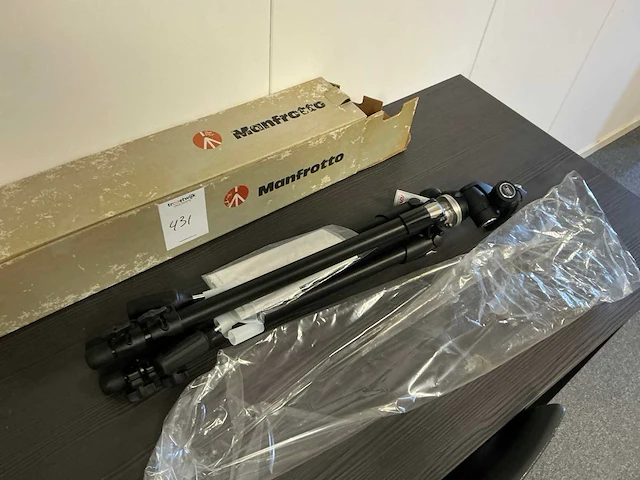 Manfrotto basic tripod 055xdb,804rc2 statief - afbeelding 1 van  6