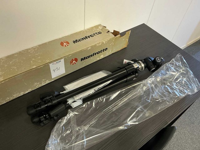 Manfrotto basic tripod 055xdb,804rc2 statief - afbeelding 1 van  6