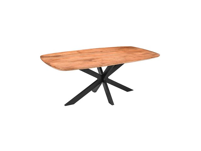 Mango massief 200x100 deens ovaal verjongd - diningtable - afbeelding 1 van  2