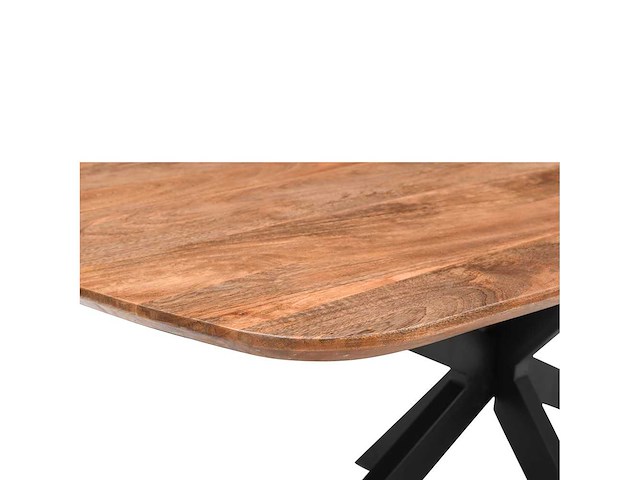 Mango massief 200x100 deens ovaal verjongd - diningtable - afbeelding 2 van  2