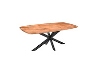 Mango massief 3 cm 240x110 deens ovaal verjongd - diningtable