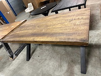 Mango recht 200x100 met trapezium poot - afbeelding 3 van  3