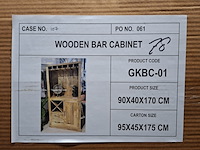 Mangohout bar kast, 2025 - afbeelding 2 van  3