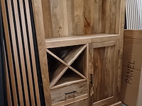 Mangohout bar kast 90x40x170, mango, 2026 - afbeelding 1 van  4