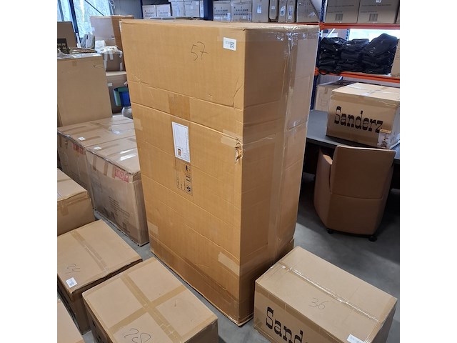 Mangohout dressoir met deuren (lade look), mango, 2025 - afbeelding 4 van  4