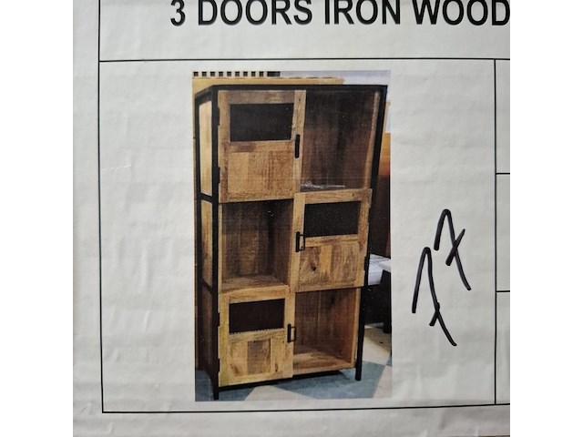 Mangohout kast vakkenkast, 2025 - afbeelding 2 van  4