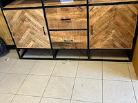 Mangohout visgraadkast dressoir, 2025 - afbeelding 1 van  3