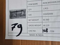 Mangohout visgraadkast dressoir, 2025 - afbeelding 2 van  3