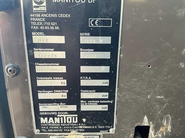 Manitou - 2002 - mrt1850 - verreiker - afbeelding 37 van  40
