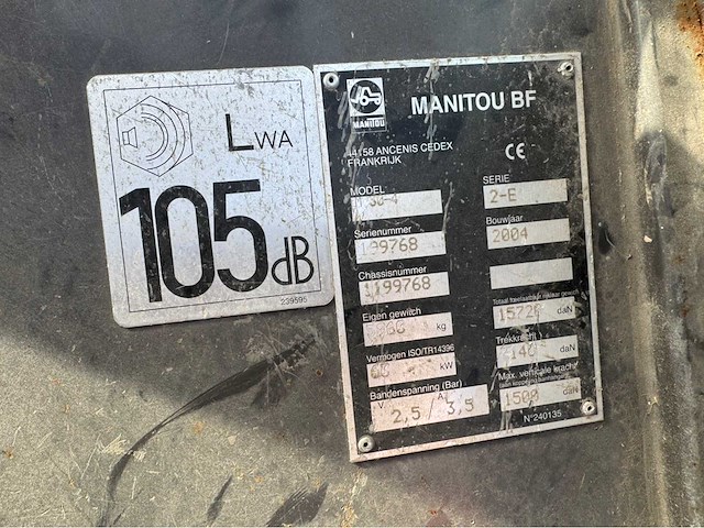 Manitou - 2004 - m 30-4 4x4 ruw-terrein - vorkheftruck - afbeelding 11 van  18