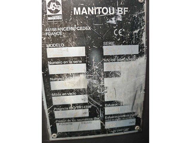 Manitou - 2005 - mh 25-4 't buggie - ruw terrein vorkheftruck - afbeelding 3 van  36