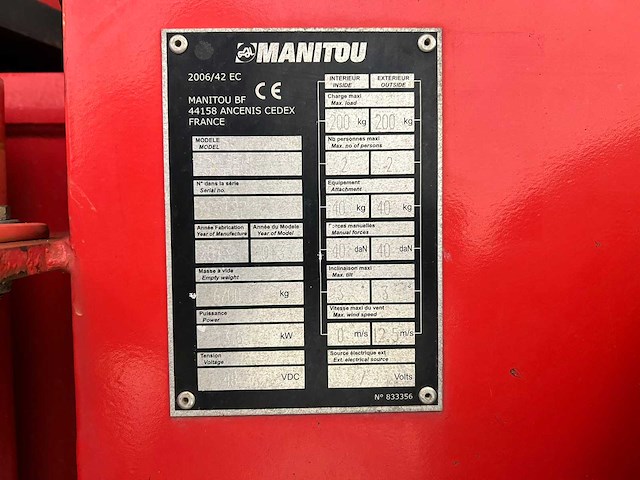 Manitou - 2013 - 150aetj - hoogwerker - 15m werkhoogte - 154 uur - afbeelding 9 van  9