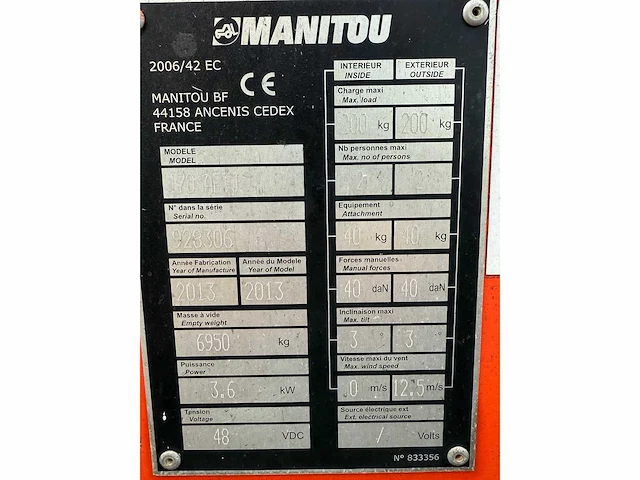 Manitou - 2013 - 170aetj - hoogwerker - afbeelding 17 van  22