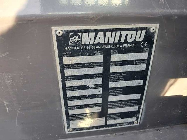 Manitou - 2017 - msi30d - 4x4 - 4.5m duplex, vorkversteller, side-shift - vorkheftruck - afbeelding 4 van  12